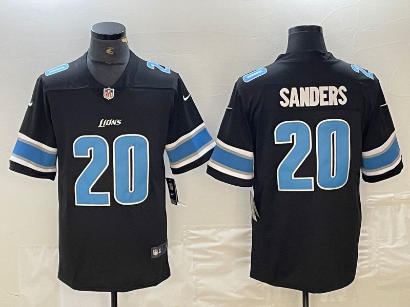 Men Detroit Lions #20 Sanders Black Nike Vapor Untouchable Limited NFL Jersey->baltimore ravens->NFL Jersey